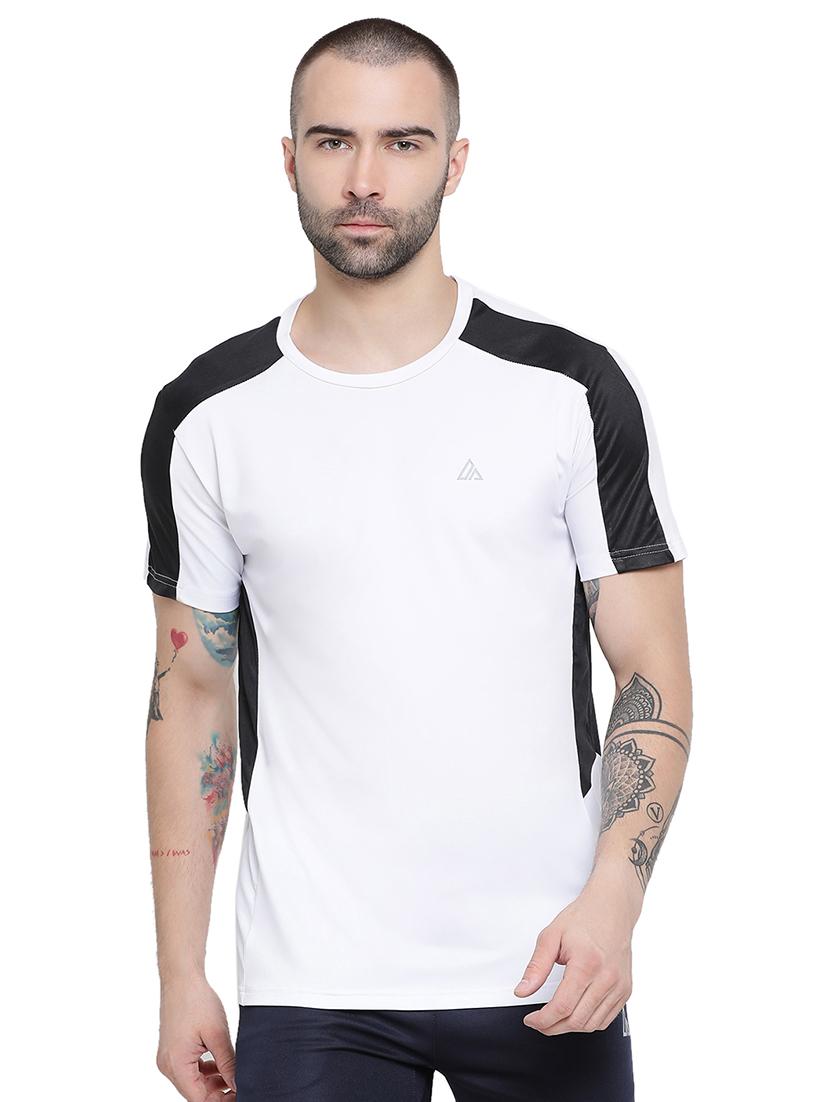 round neck color block t-shirt - 19243037 -  Zoom Image - 0
