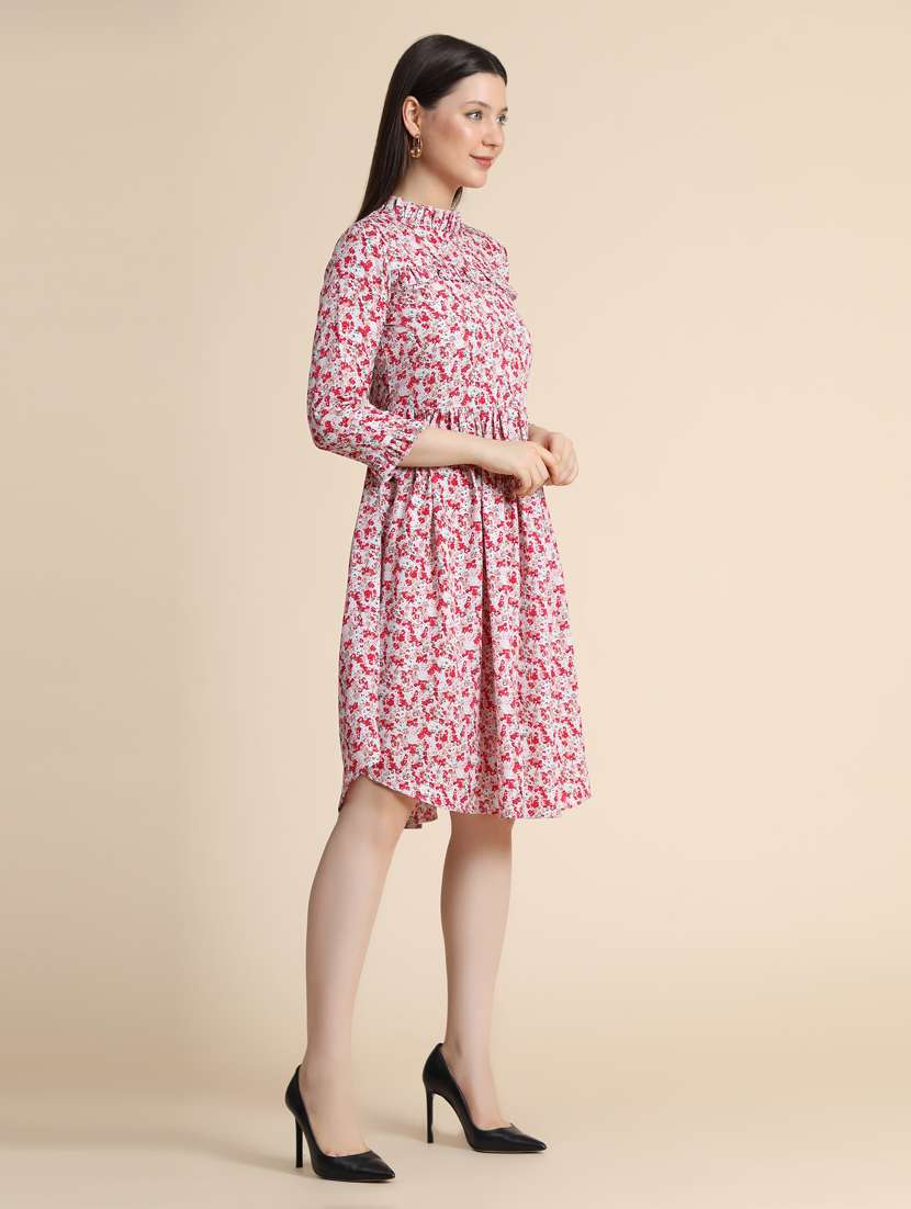 women's fit & flare tie & dye dress - 19257621 -  Standard Image - 1