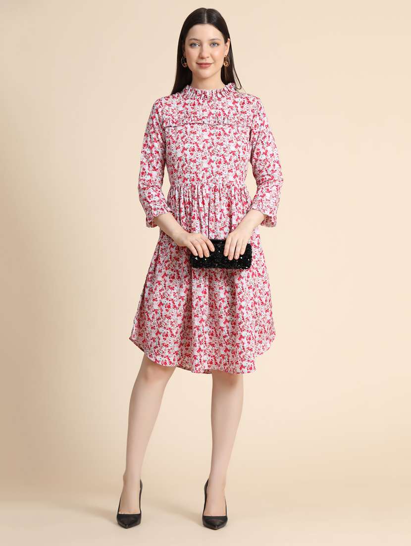 women's fit & flare tie & dye dress - 19257621 -  Standard Image - 4