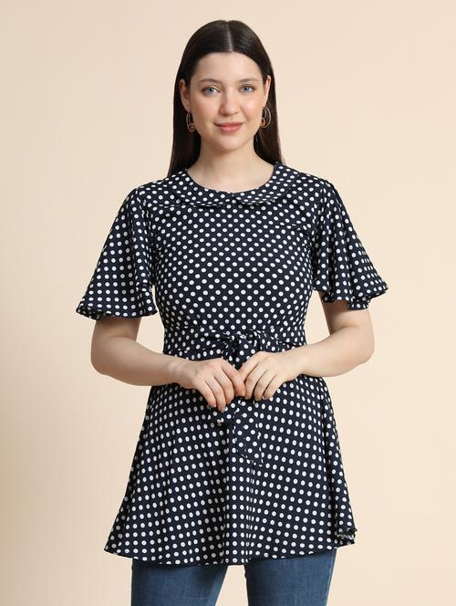 black printed top - 19257710 -  Standard Image - 0