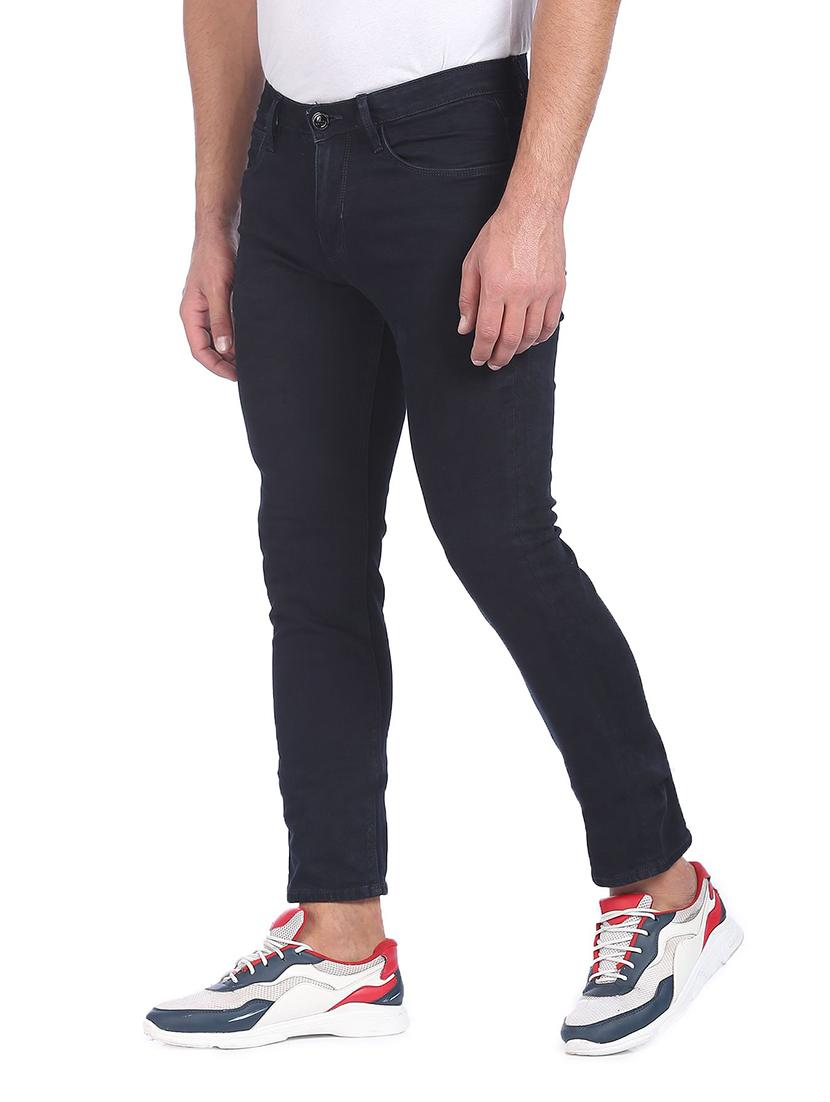 black solid plain jean - 19258303 - Standard Image - 1