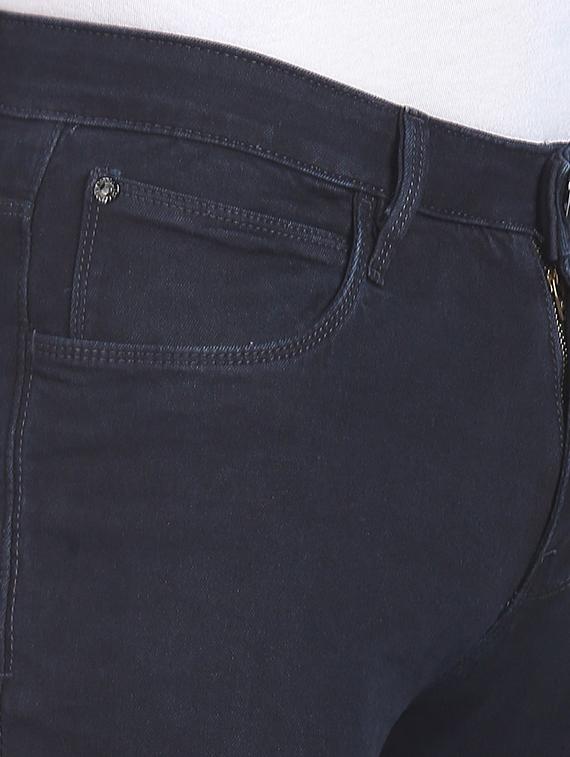 black solid plain jean - 19258303 - Standard Image - 4