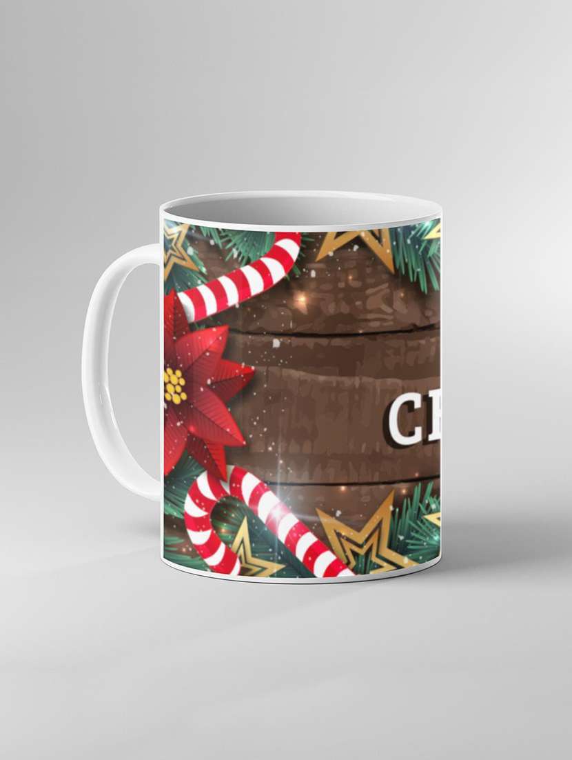 christmas printed coffee mug