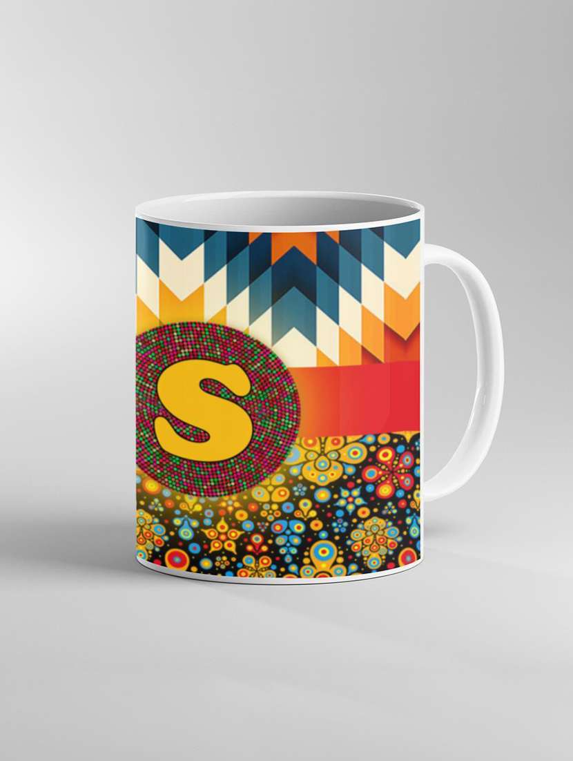 multi coloured printed coffee mug - 19260089 -  Standard Image - 1