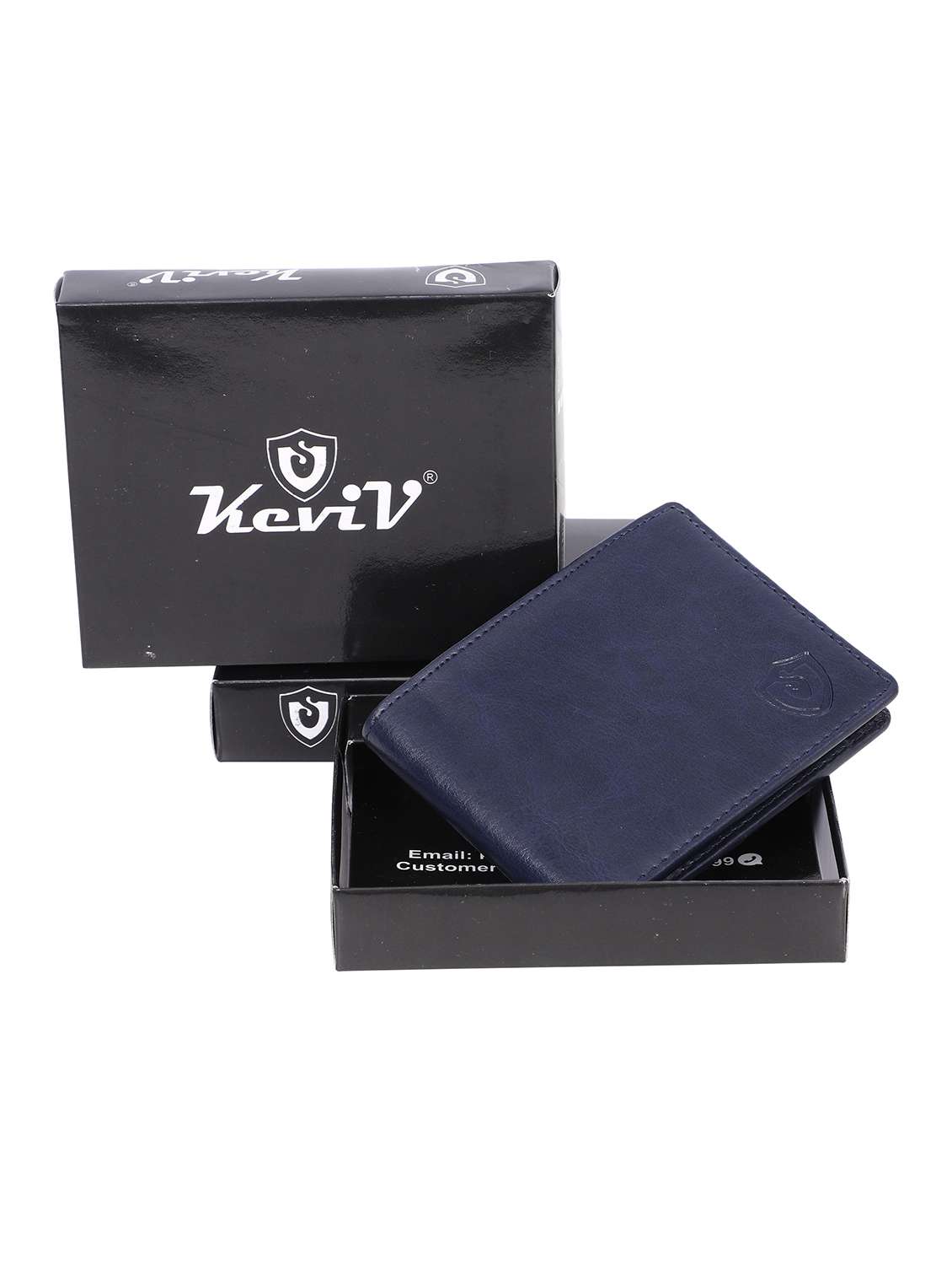 navy blue leatherette wallet - 19260239 - Standard Image - 4