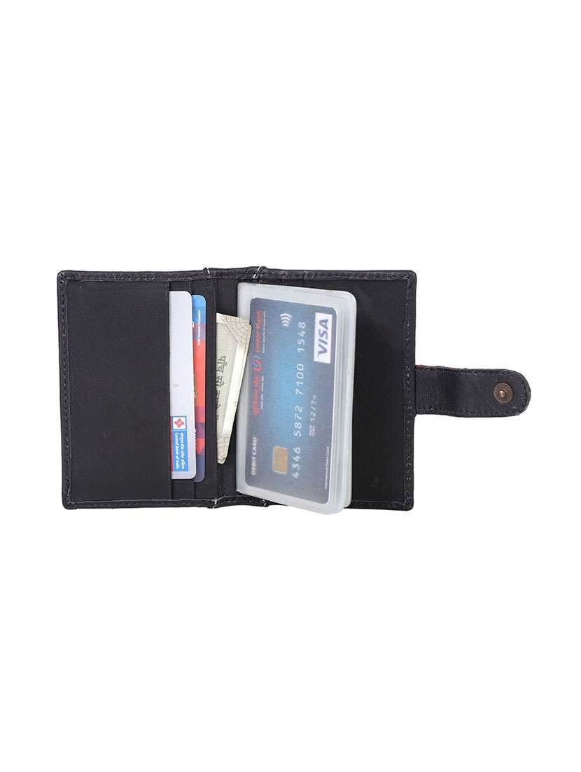 black leatherette wallet - 19260241 - Standard Image - 4