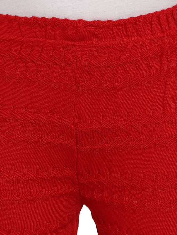 women red mid rise woolen palazzo - 19260926 -  Standard Image - 4