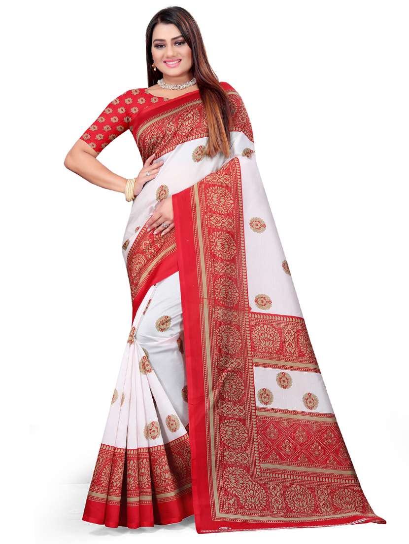 self designed bhagalpuri saree with blouse