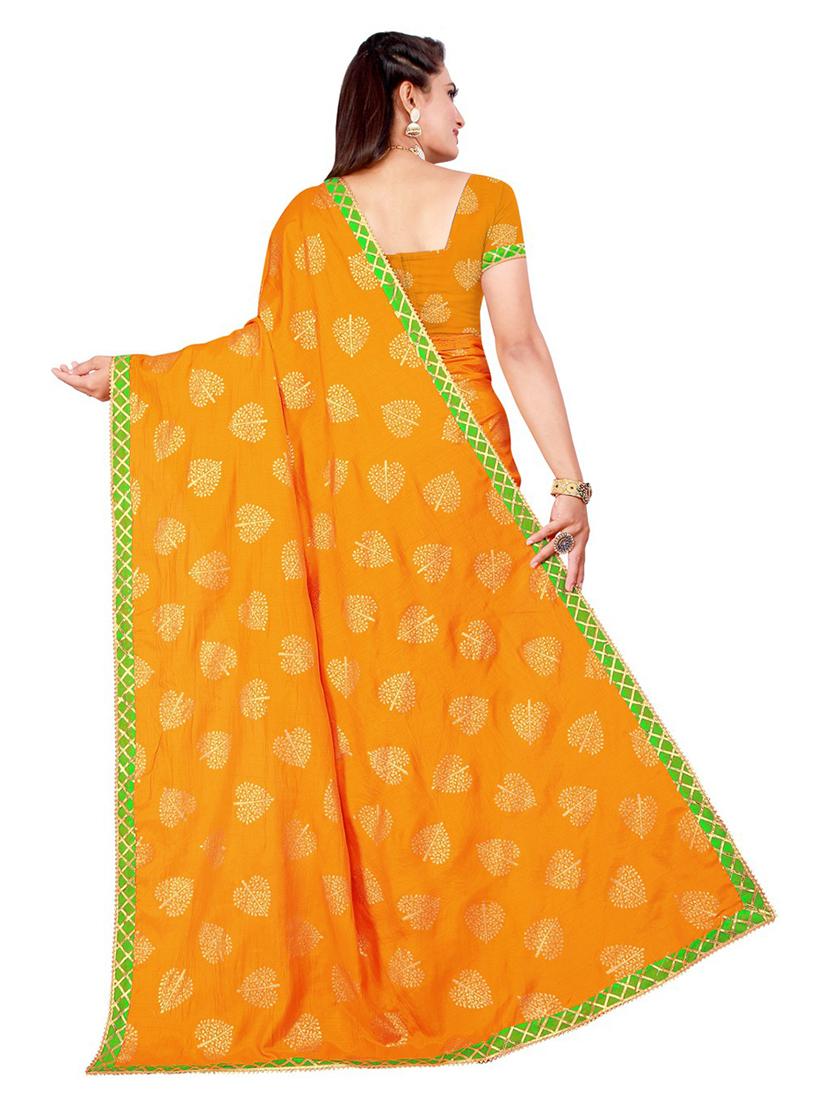 printed bollywood saree with blouse - 19262996 - Standard Image - 1