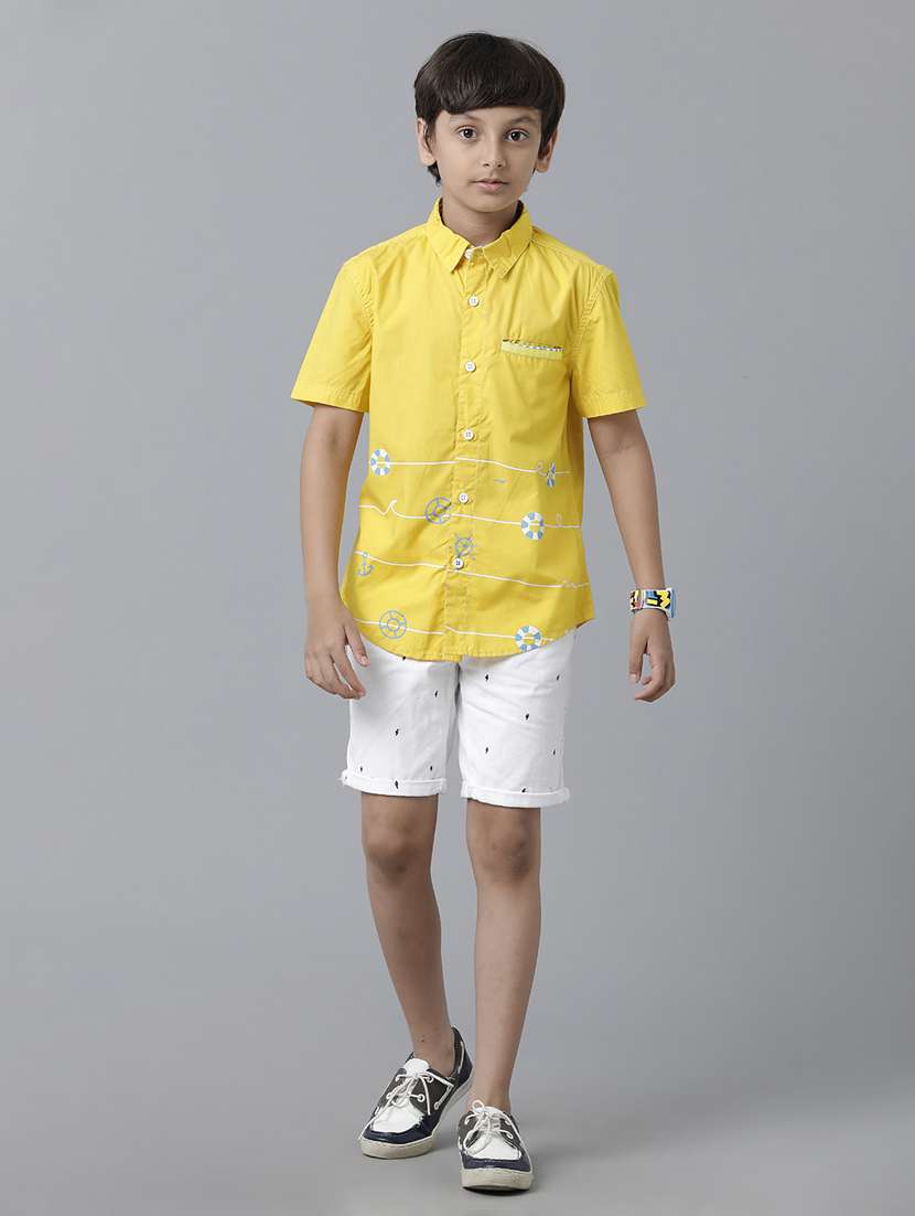 yellow printed shirt - 19263371 -  Standard Image - 4