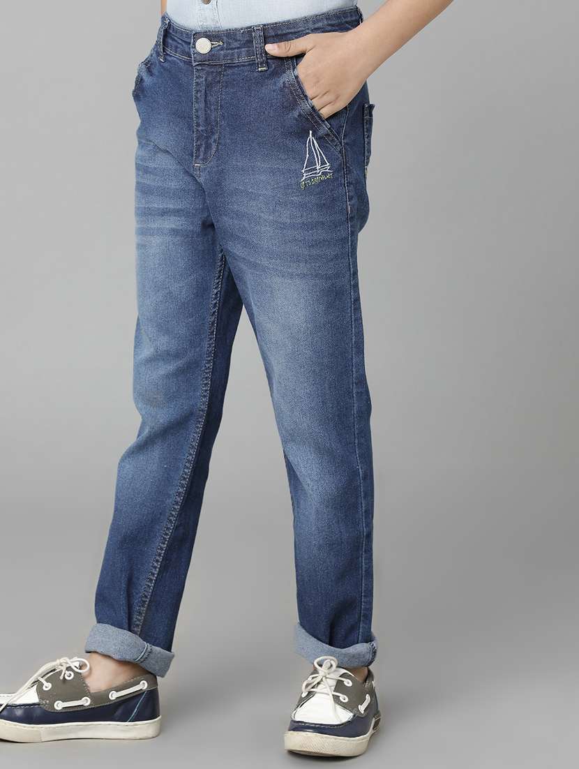boy's plain slim fit jeans