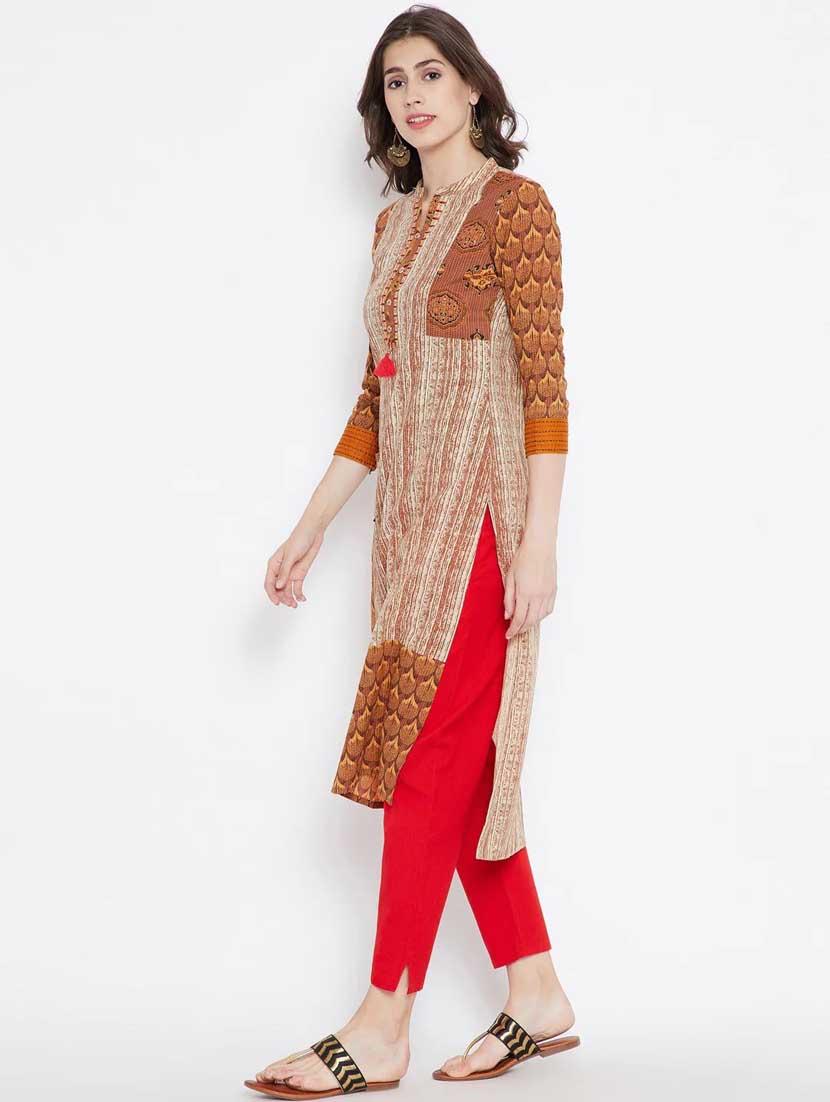 women's asymmetric kurta - 19264377 - Standard Image - 1