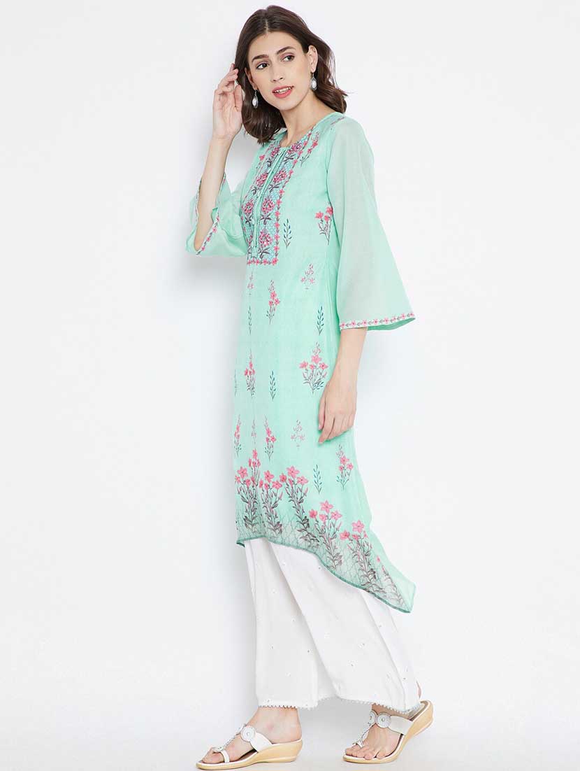 women's asymmetric kurta - 19264394 - Standard Image - 1