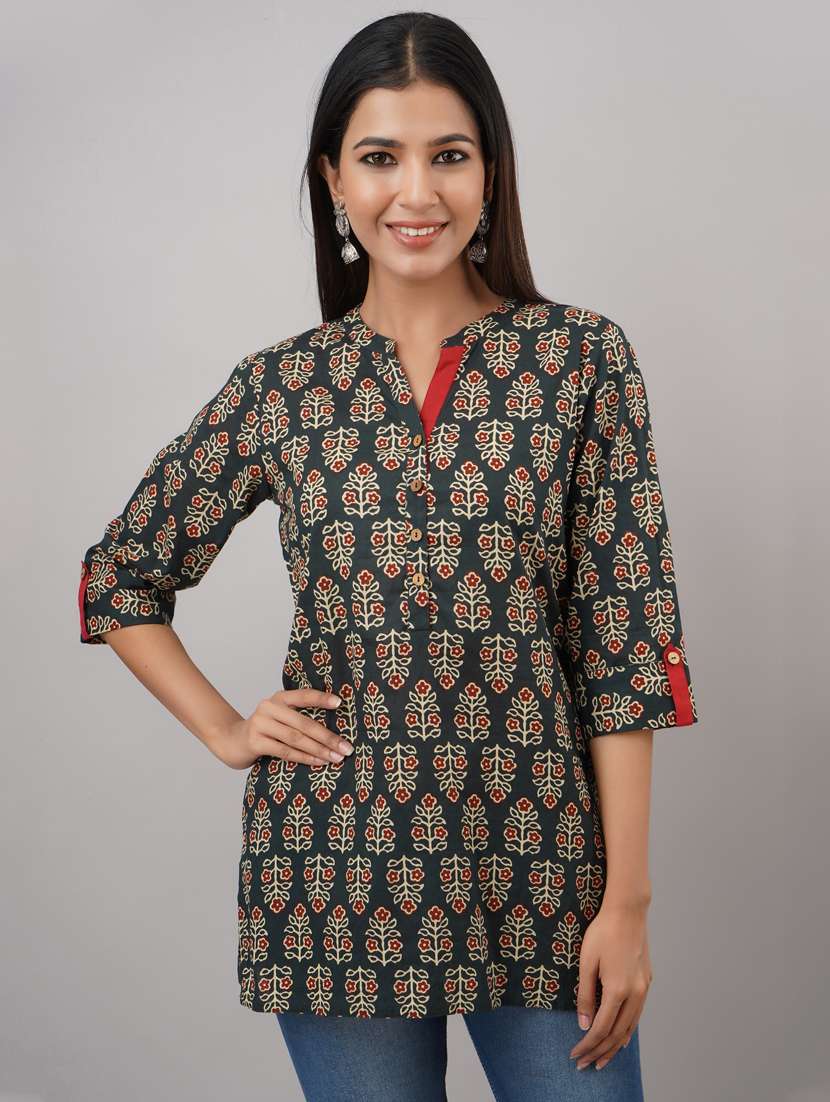 printed  regular tunic