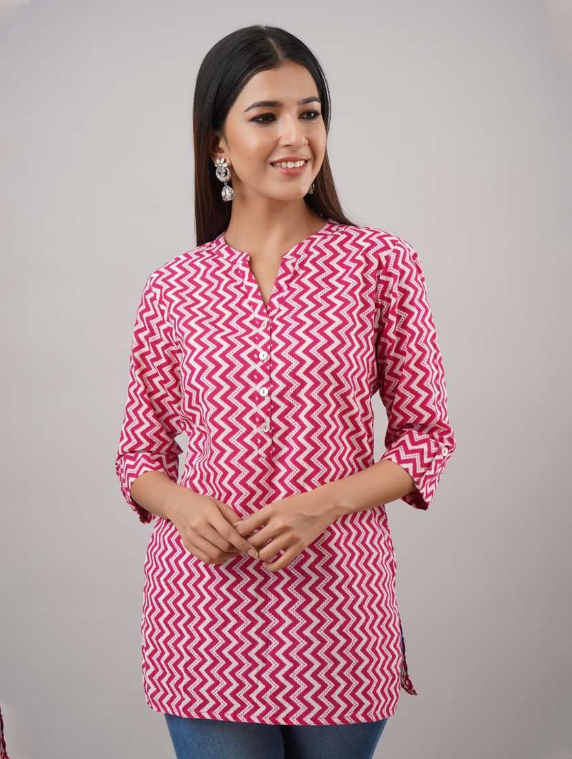 printed  regular tunic