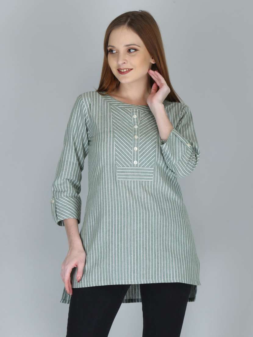stripe regular tunic