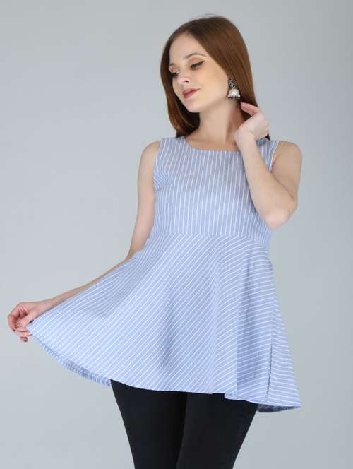 women's a line round neck top - 19264808 -  Standard Image - 0