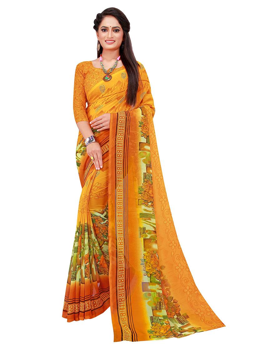 women's saree combo with blouse - 19264942 - Standard Image - 1