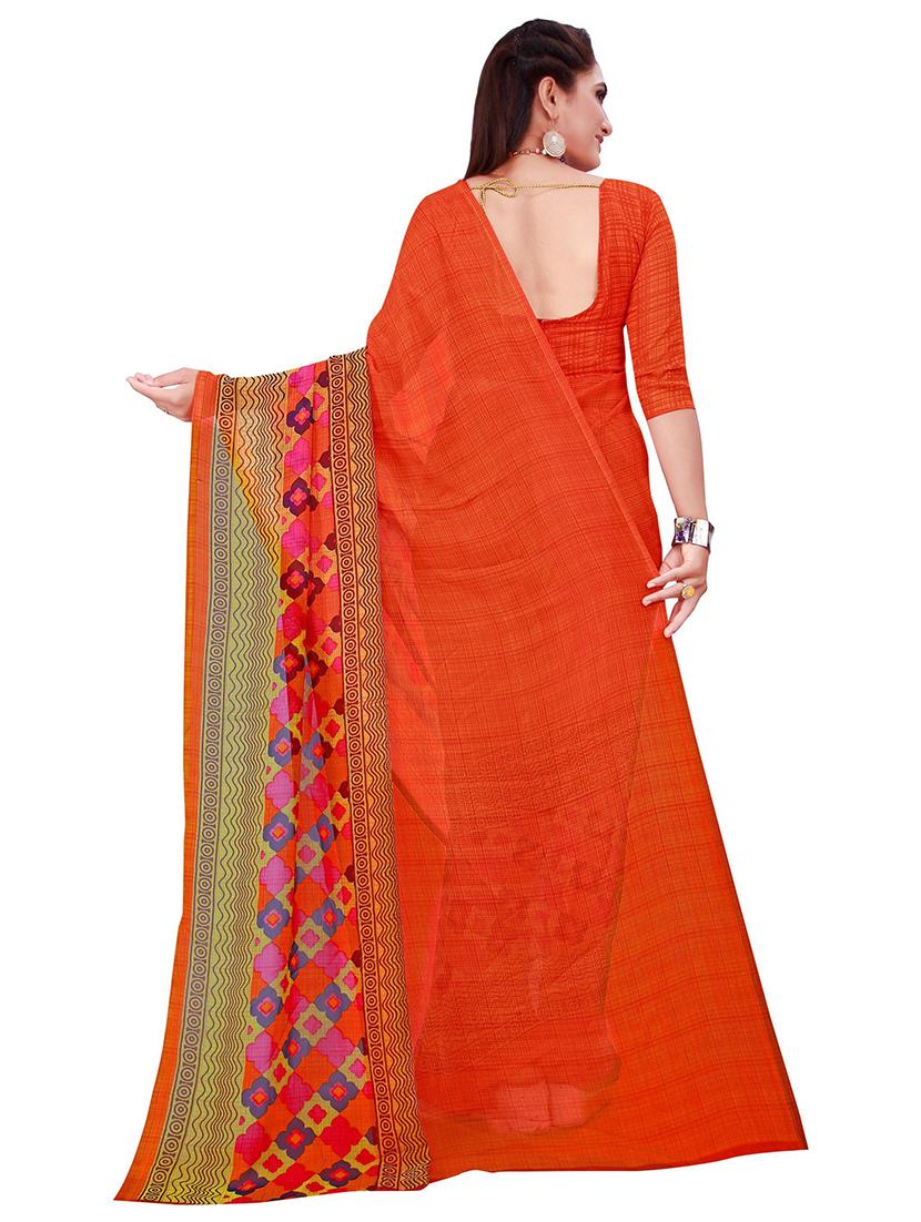 women's saree combo with blouse - 19264967 - Standard Image - 4