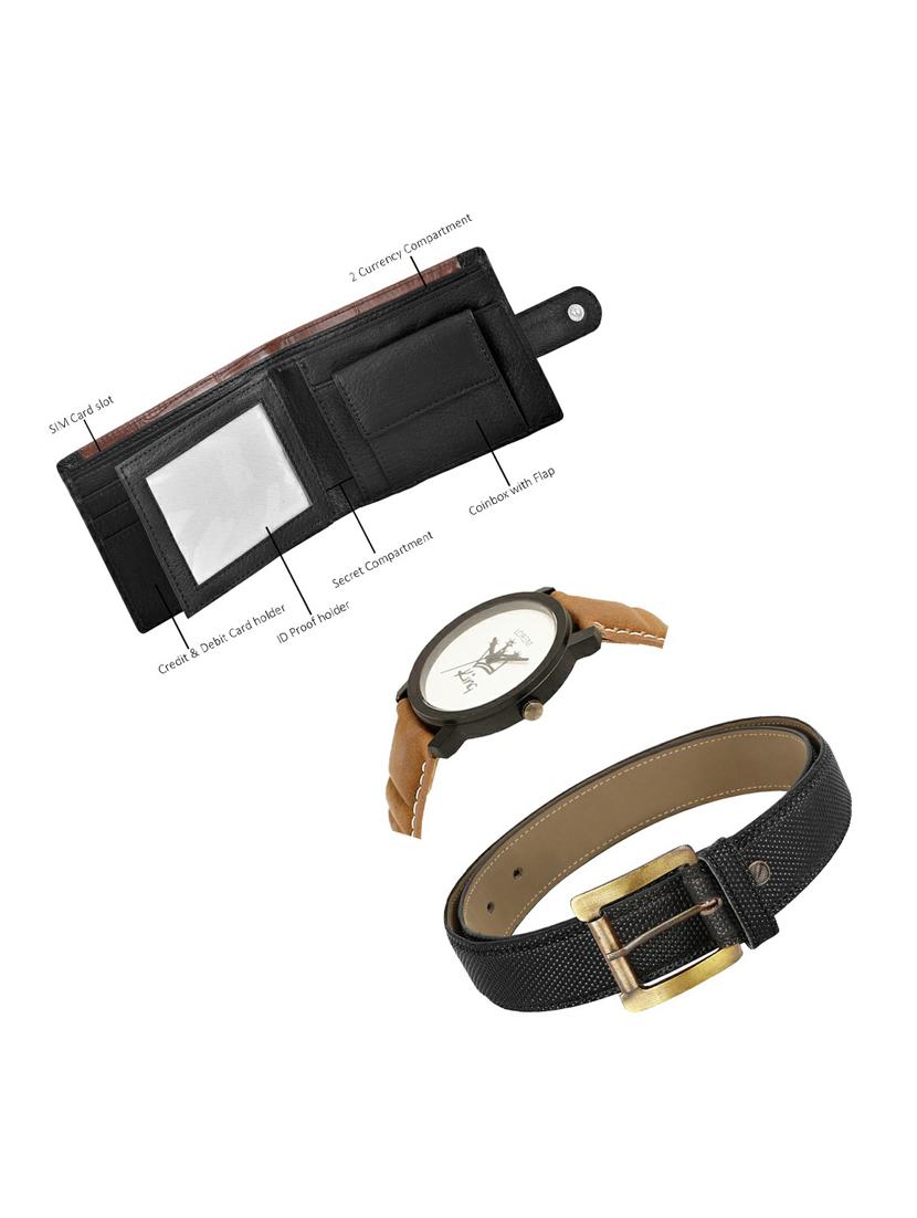 belt, wallet & watch gift combo - 19269208 - Standard Image - 1