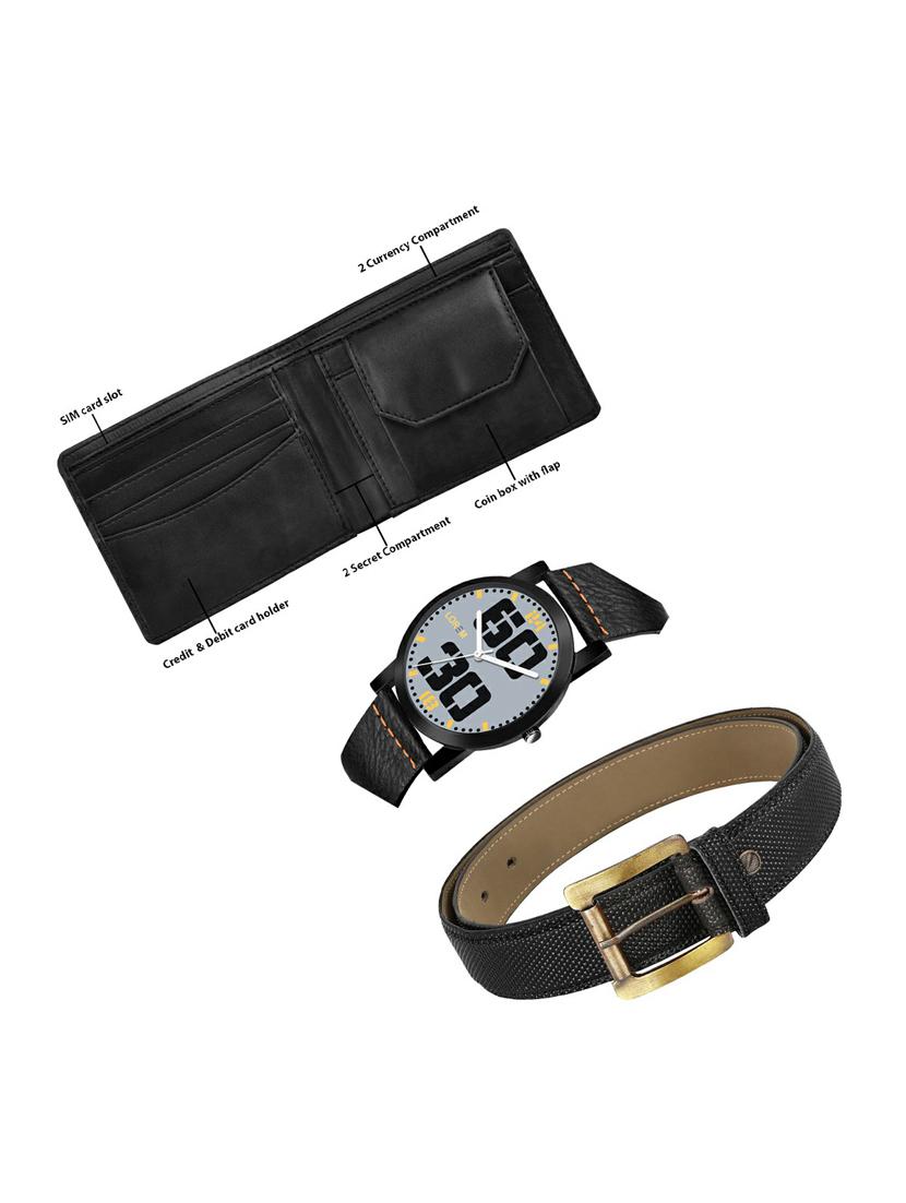 belt, wallet & watch gift combo - 19269968 - Standard Image - 1