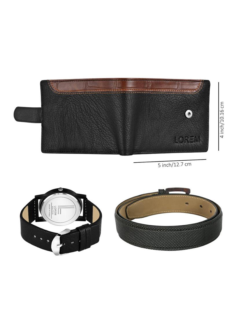 belt, wallet & watch gift combo - 19269973 - Standard Image - 1
