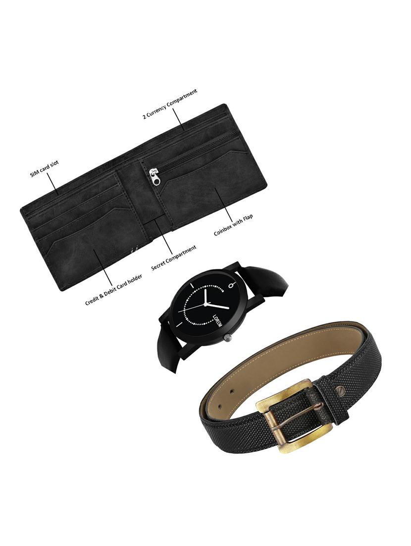 belt, wallet & watch gift combo - 19270053 - Standard Image - 1