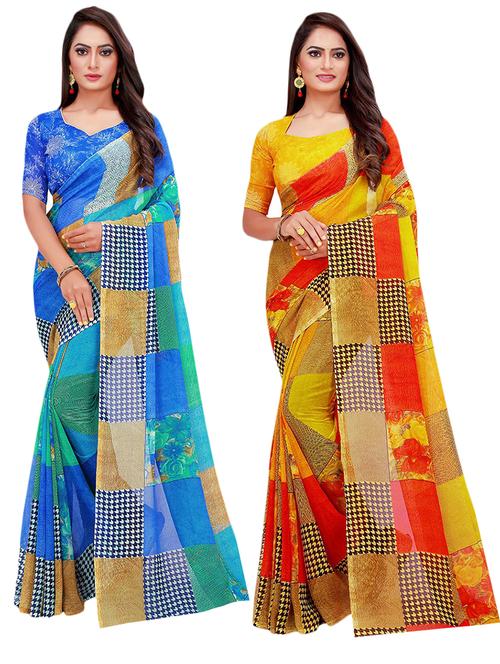 women's saree combo with blouse - 19280737 -  Standard Image - 0