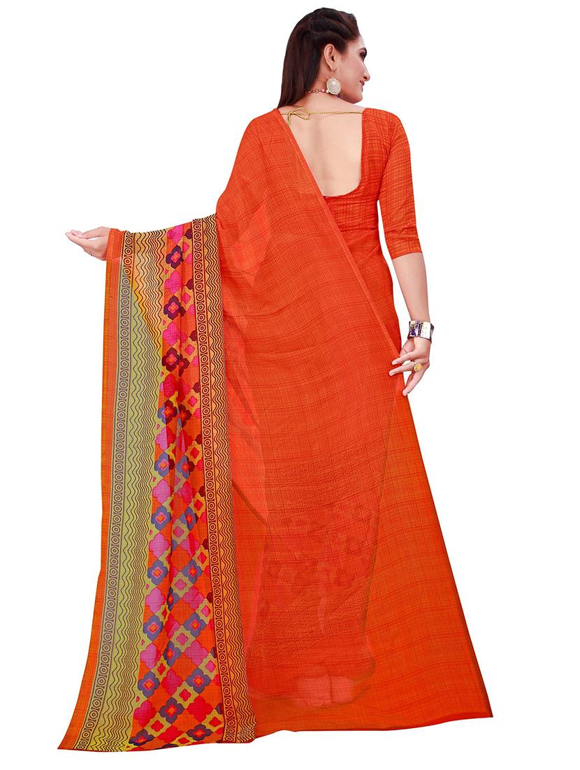 pack of 2 multi color saree with blouse - 19280750 - Standard Image - 4