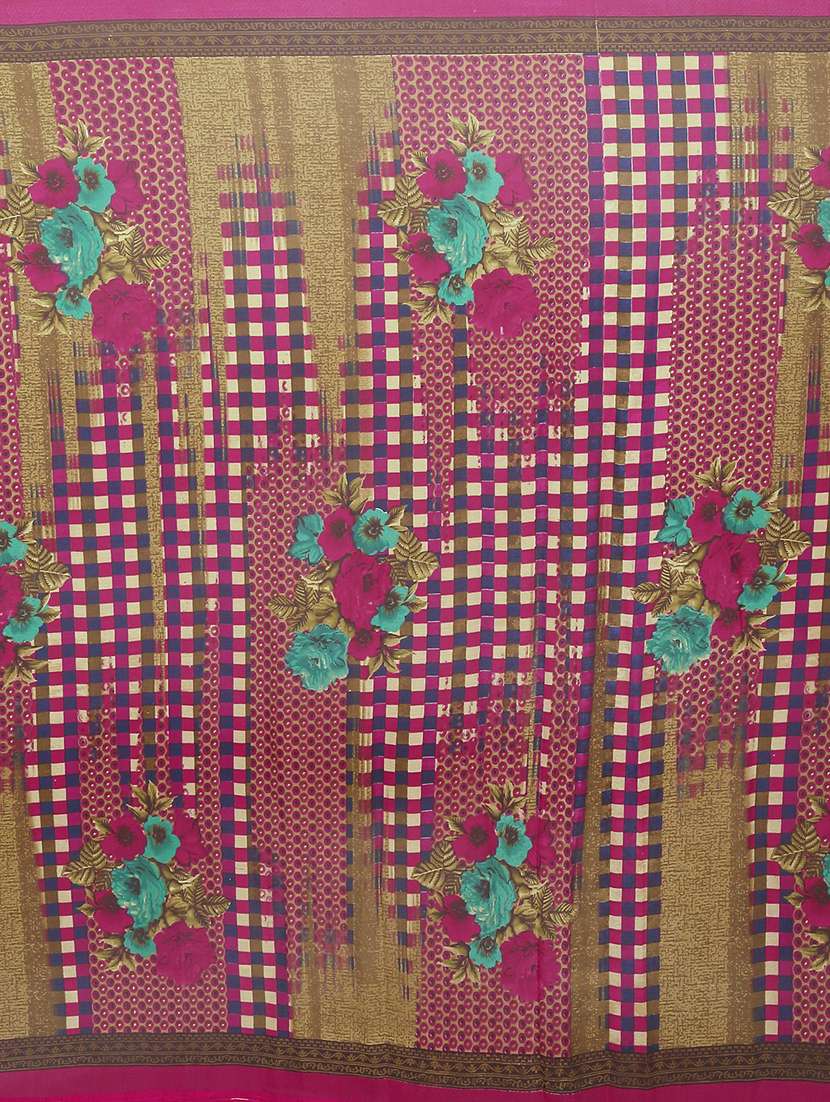 women's printed pink colored saree with blouse - 19282239 - Standard Image - 4