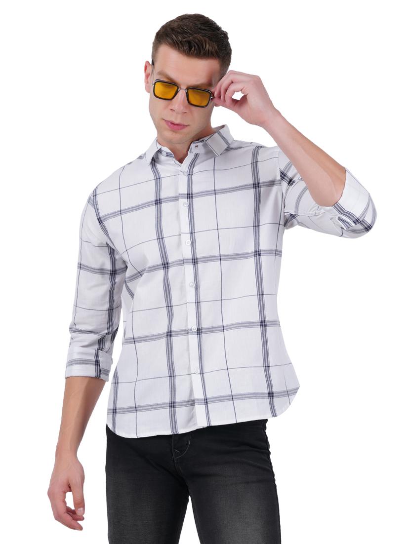 mens checks casual shirt - 19282452 - Standard Image - 1