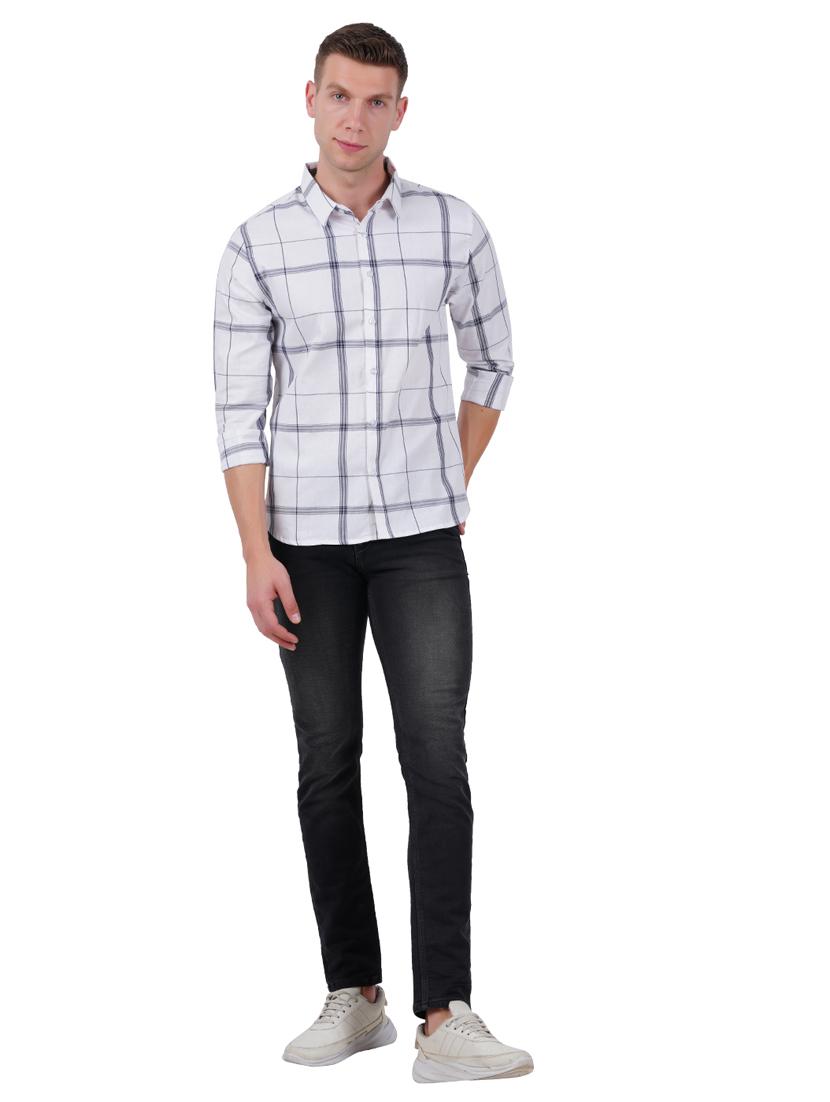 mens checks casual shirt - 19282452 - Standard Image - 4