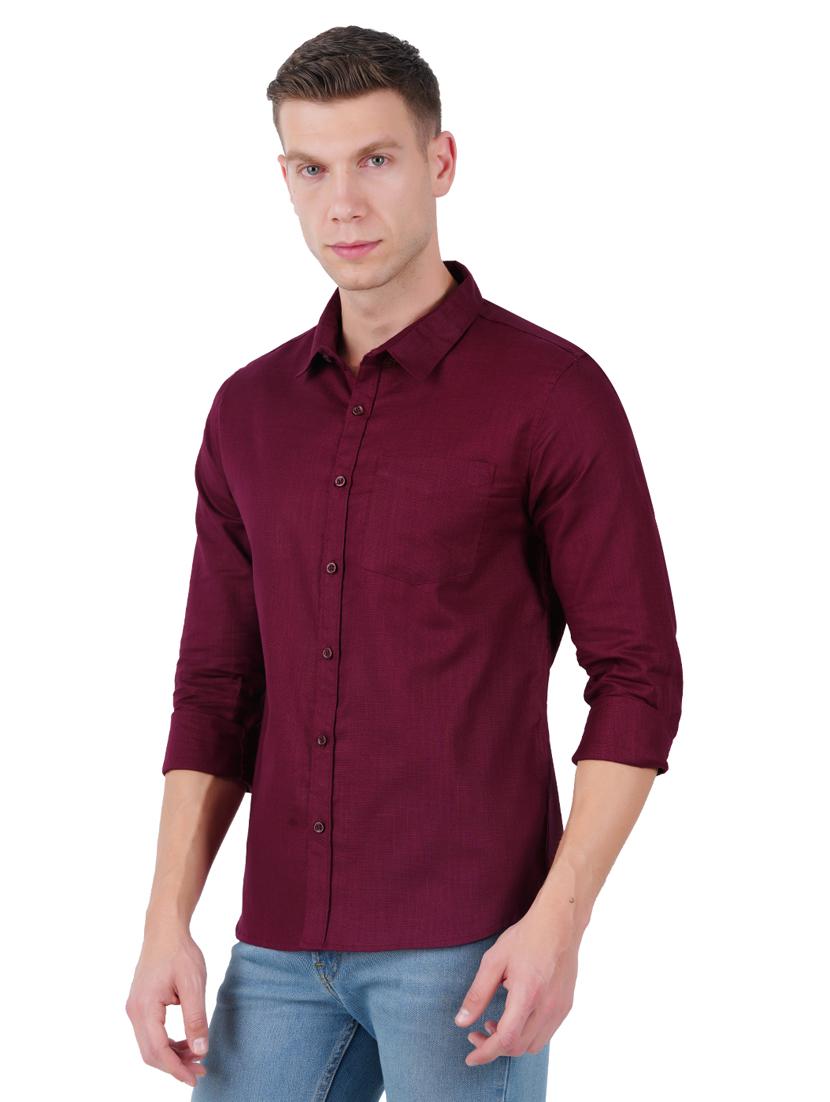 mens solid casual shirt - 19282459 - Standard Image - 1
