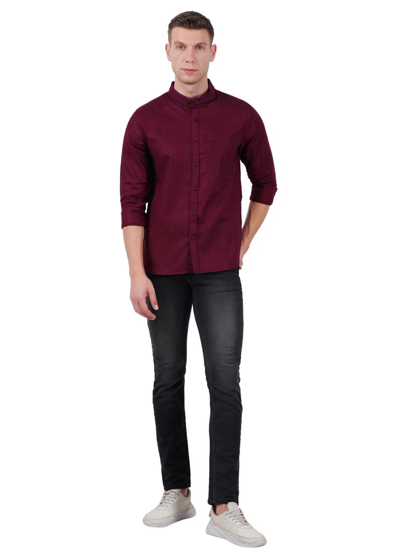 mens solid casual shirt - 19282464 - Standard Image - 4