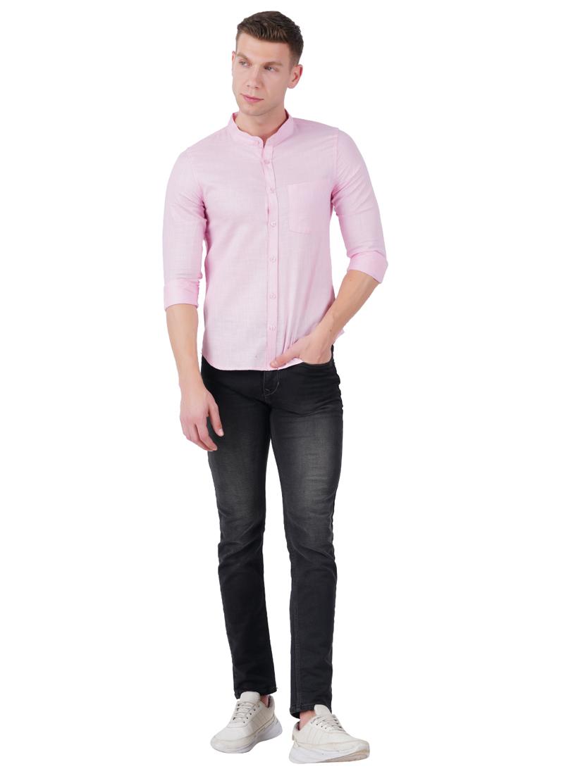 mens solid casual shirt - 19282470 - Standard Image - 4
