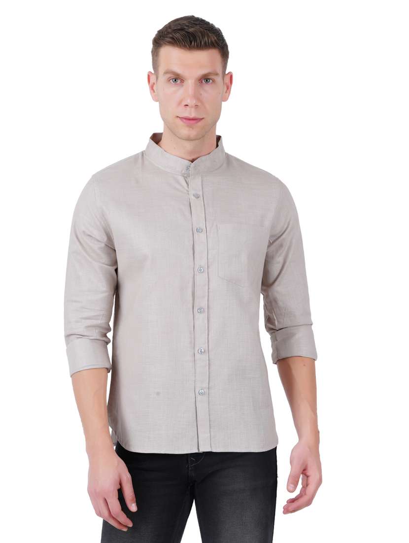 mens solid casual shirt