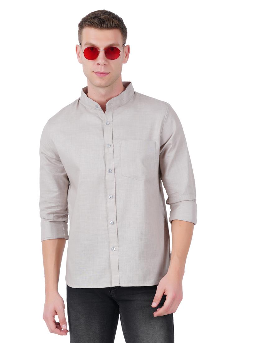 mens solid casual shirt - 19282474 - Standard Image - 1