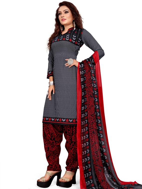 printed unstitched suit set - 19283969 - Standard Image - 1
