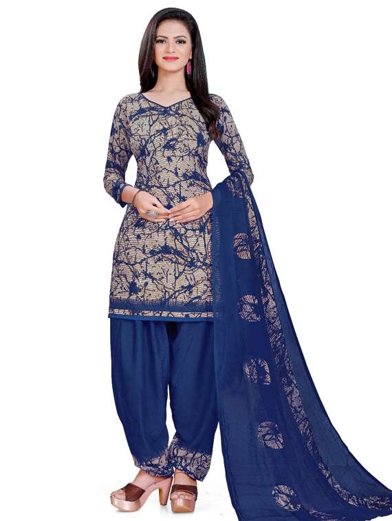 printed unstitched suit set