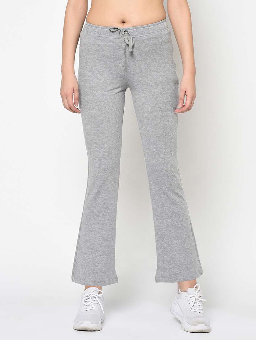 grey solid track pant