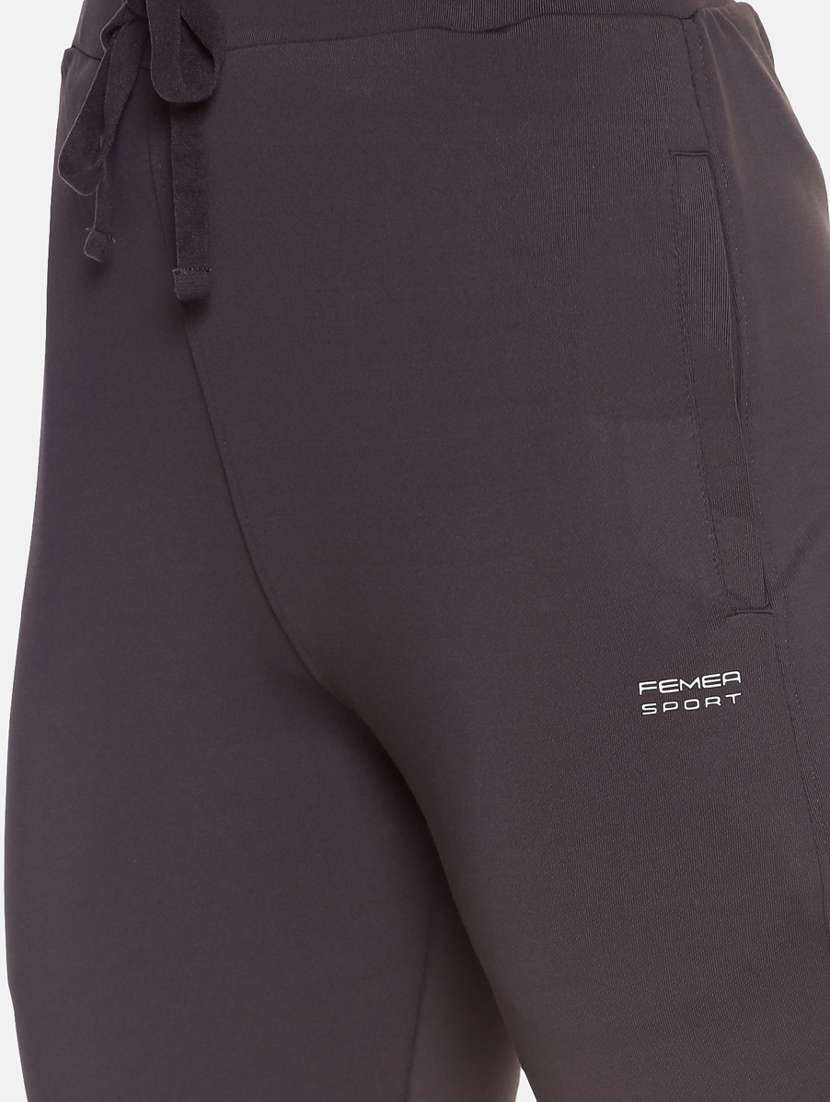 purple solid  track pant - 19285110 -  Standard Image - 4