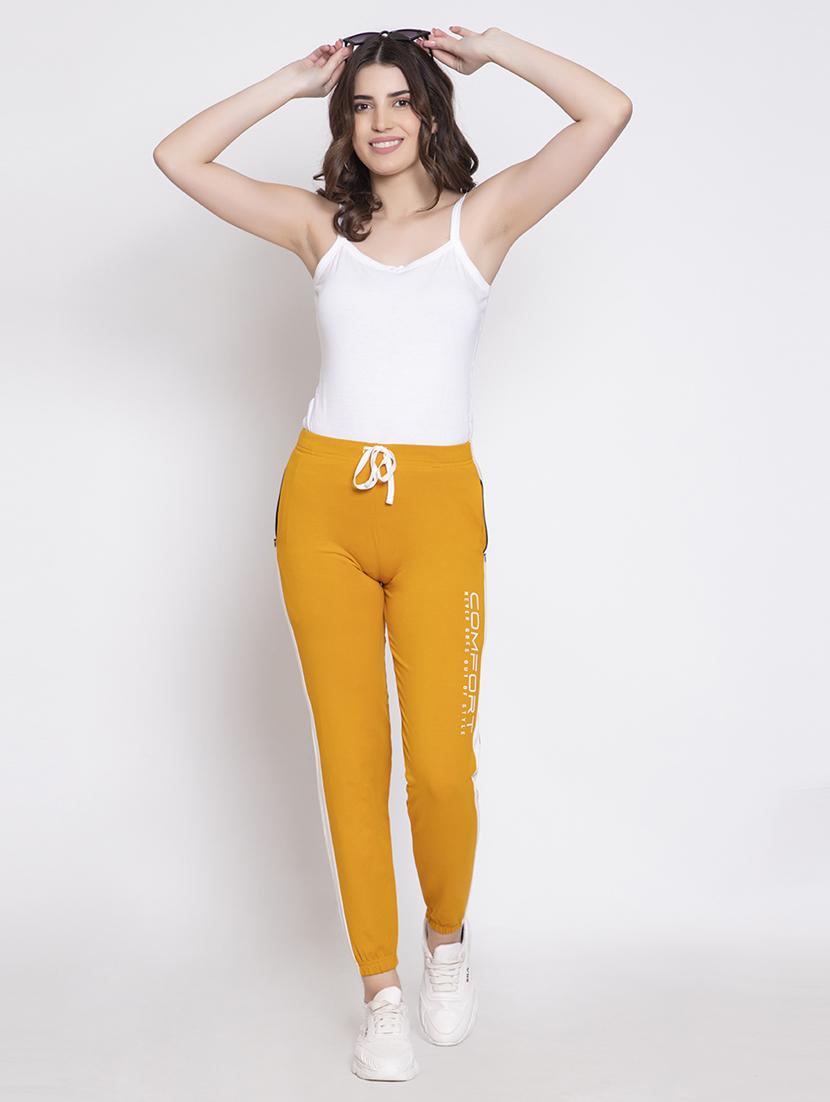yellow colored blocked jogger - 19285117 - Standard Image - 4
