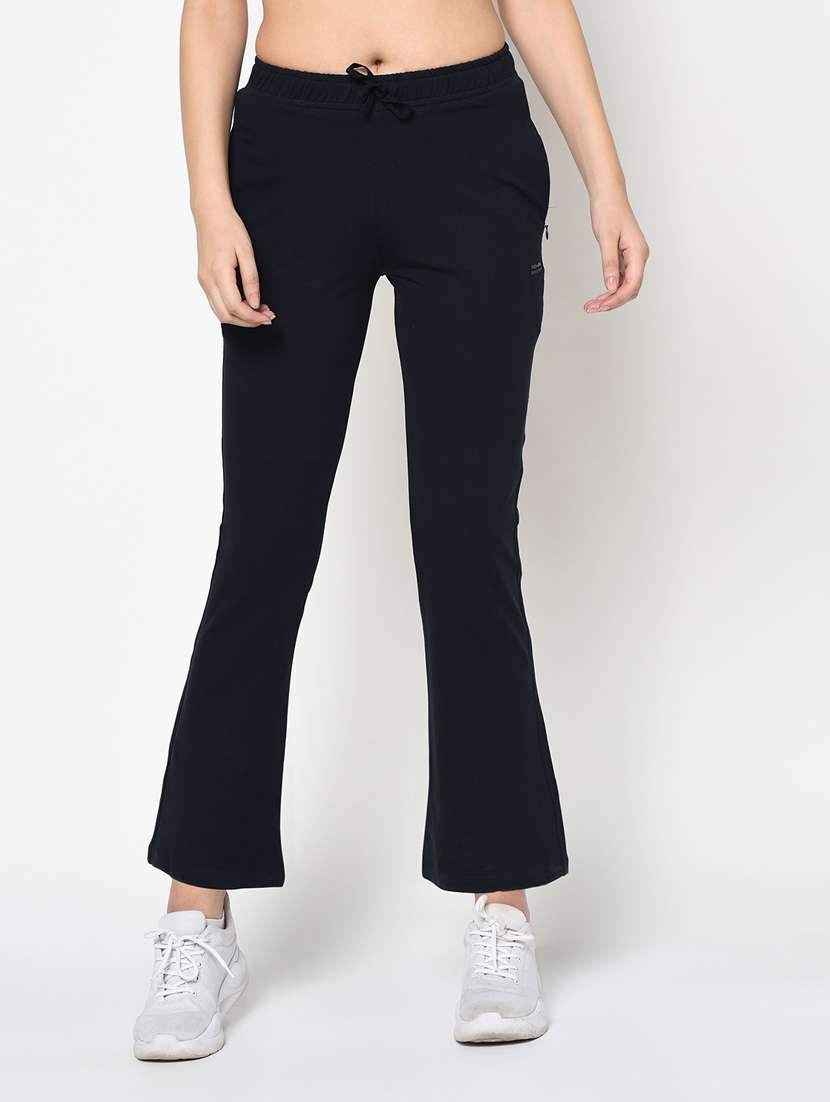 blue cotton blend track pants - 19285121 -  Zoom Image - 0