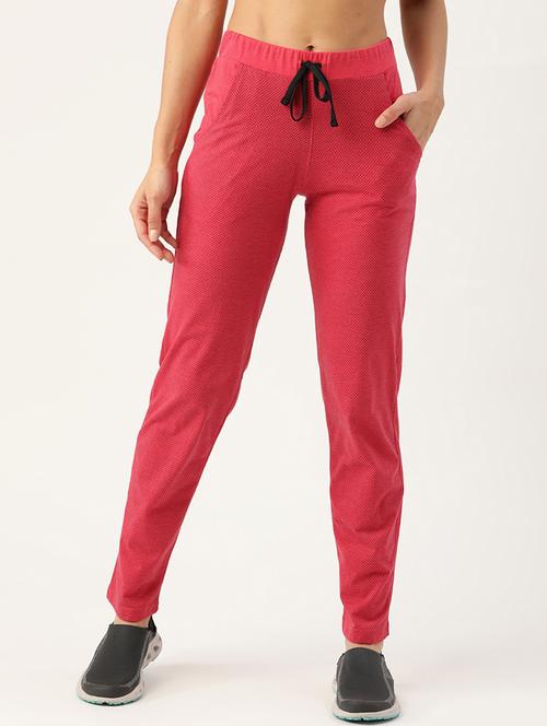 pink printed track pant - 19285196 - Standard Image - 0