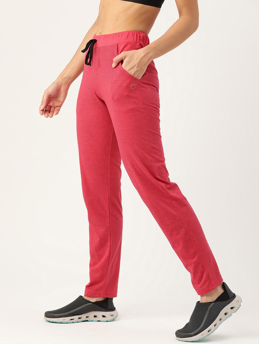pink printed track pant - 19285196 - Standard Image - 1