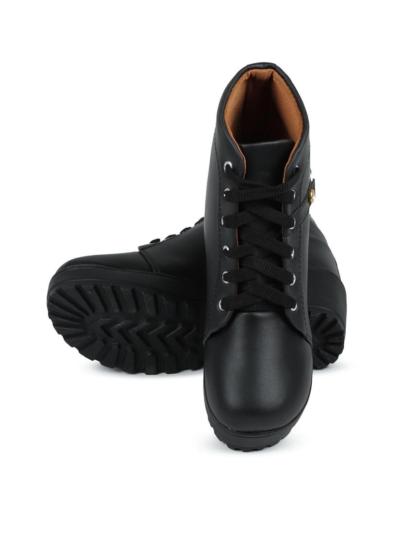 black lace up boot - 19285444 - Standard Image - 4