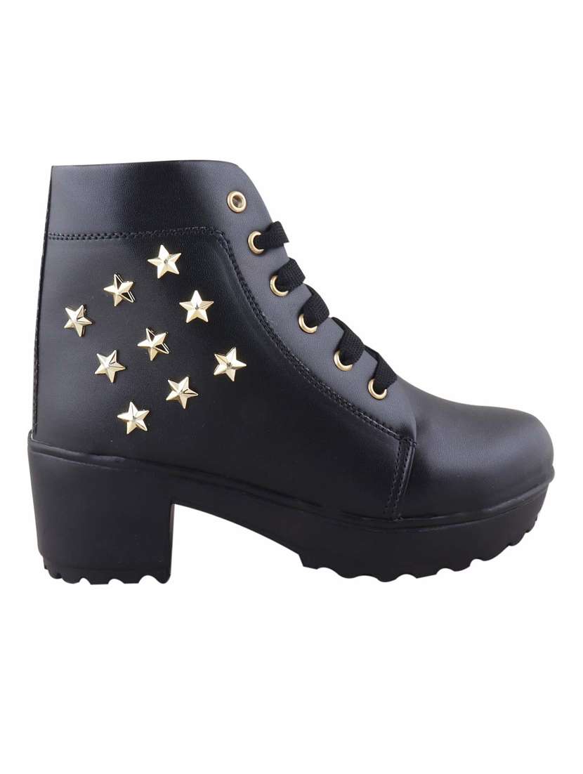 black lace up boot - 19285448 - Standard Image - 1