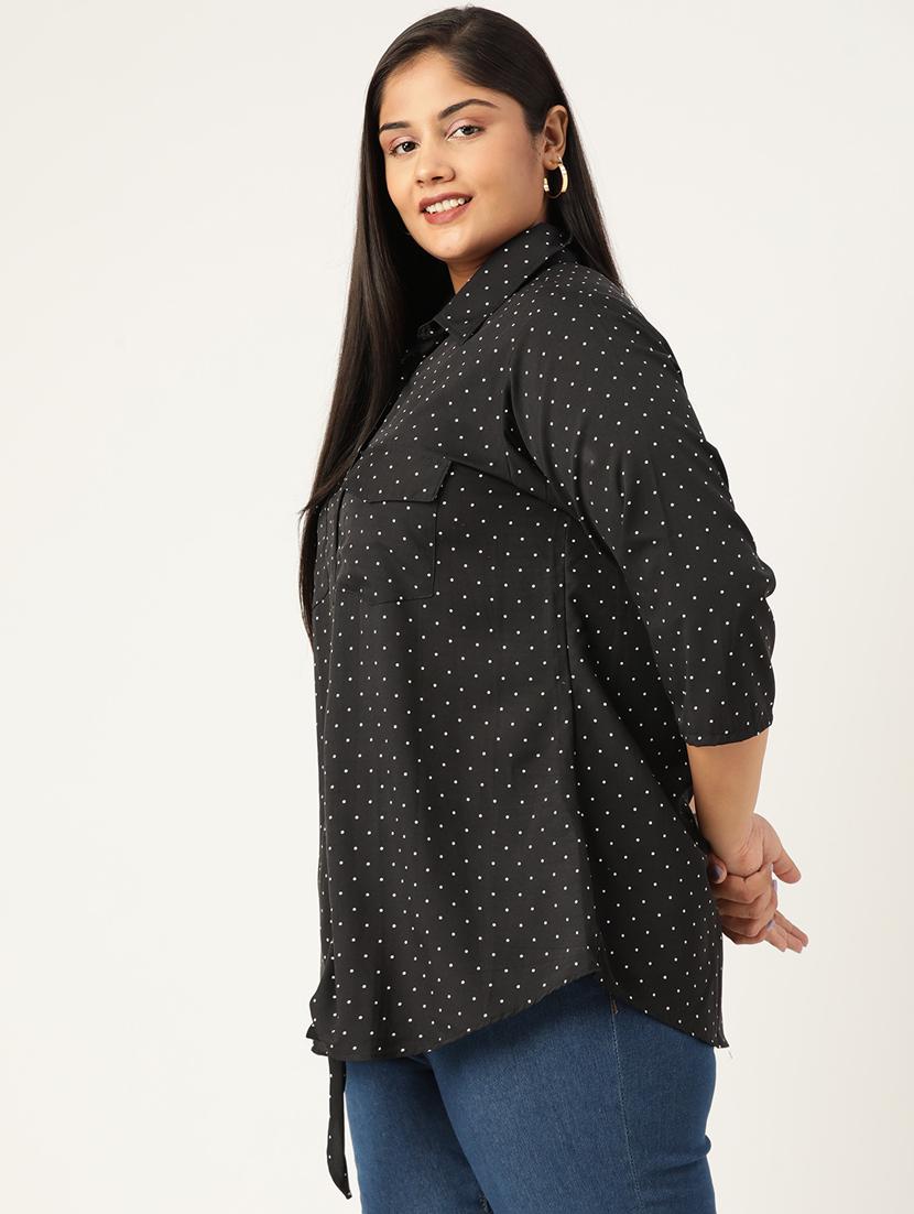 black printed shirt - 19286146 -  Standard Image - 1