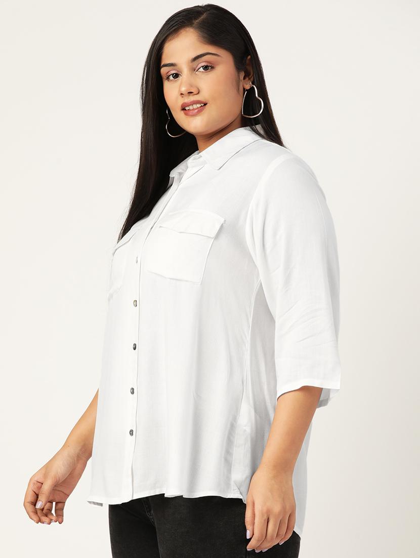 white solid shirt - 19286295 -  Standard Image - 1