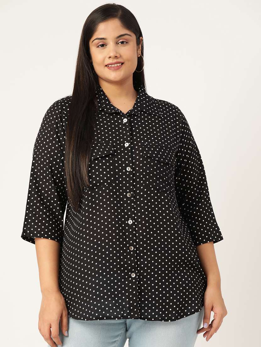 black printed shirt - 19286297 - Zoom Image - 0